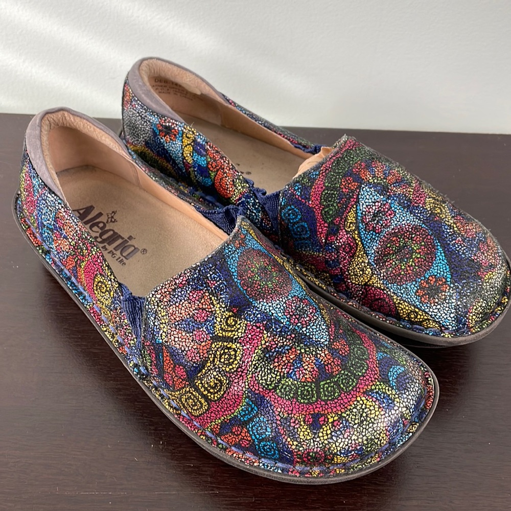Alegria Deb Slip on Psych Fest Nursing Clog Size 36